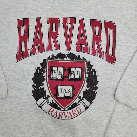 Vintage Harvard Sweatshirt M/L 20x26 USA Made Hanes Classics Heavyweight - Picture 3 of 11